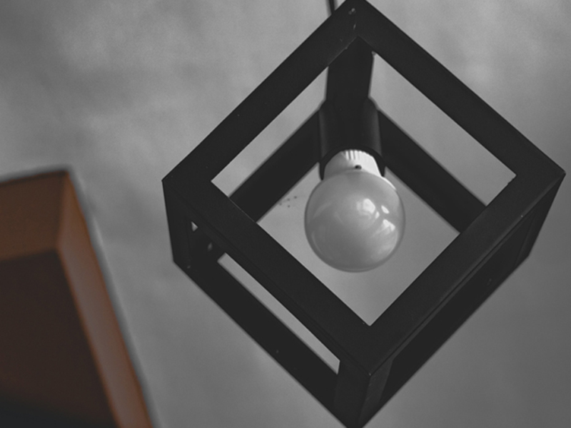  hanging geometric industrial light